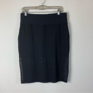 Lululemon womens black meesh athletic Skirt L